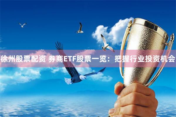 徐州股票配资 券商ETF股票一览：把握行业投资机会